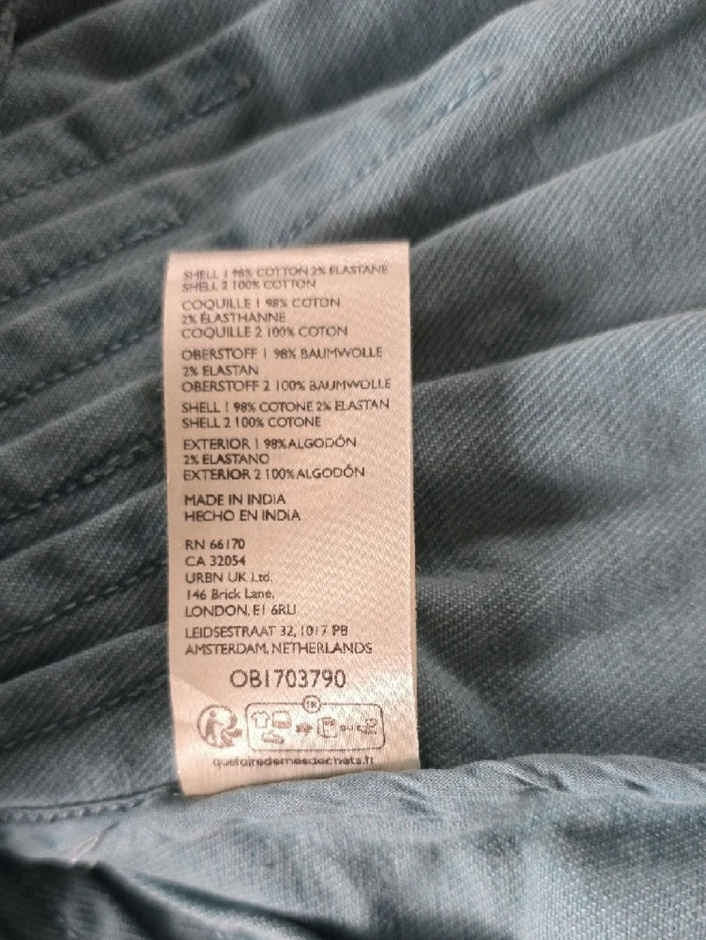 Free People Blue Tourmaline Cassidy Denim Jacket - Picture 7 of 8